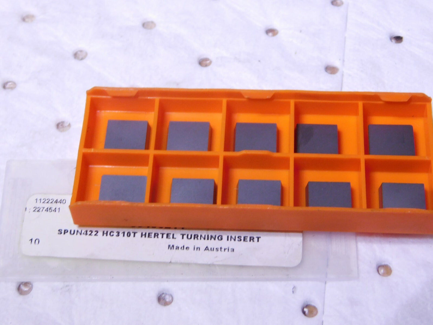 Hertel Carbide Turning Inserts SPUN422 Grade-HC310T Qty-10 11222440