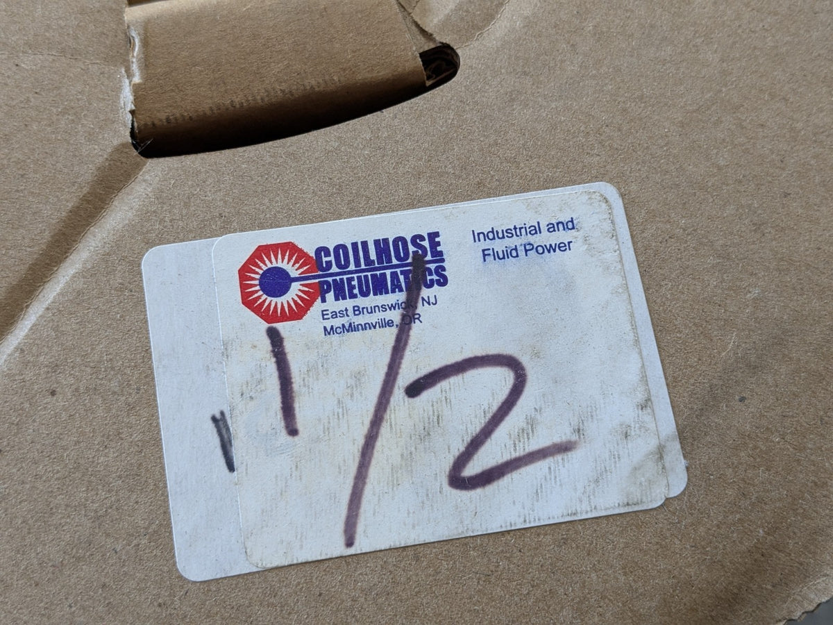 Coilhose Pneumatics Polyethylene Tubing 1/2" O.D. 135 PSI Max. 400 Ft. Approx.