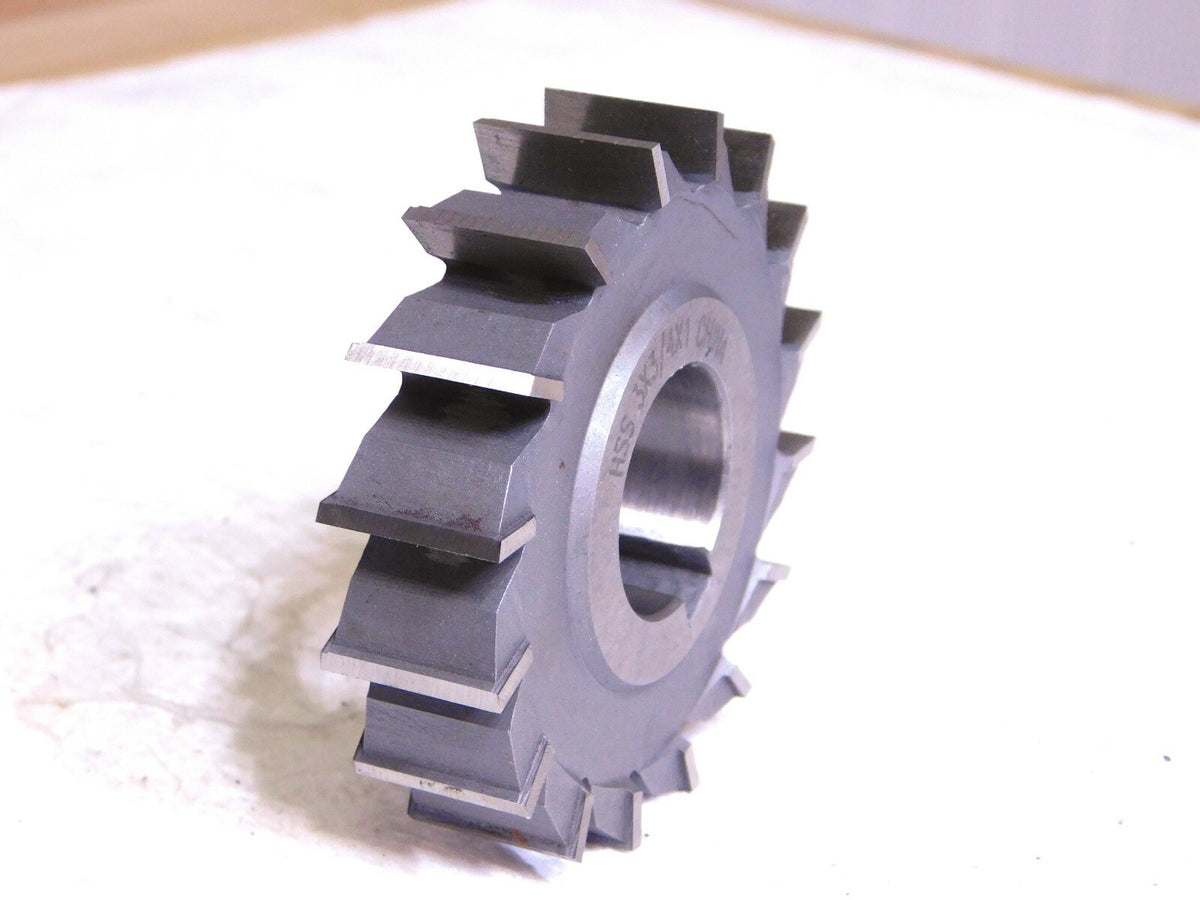Professional HSS Side Milling Cutter 3 Dia 16 Teeth 3/4 Cut Width 301-3489