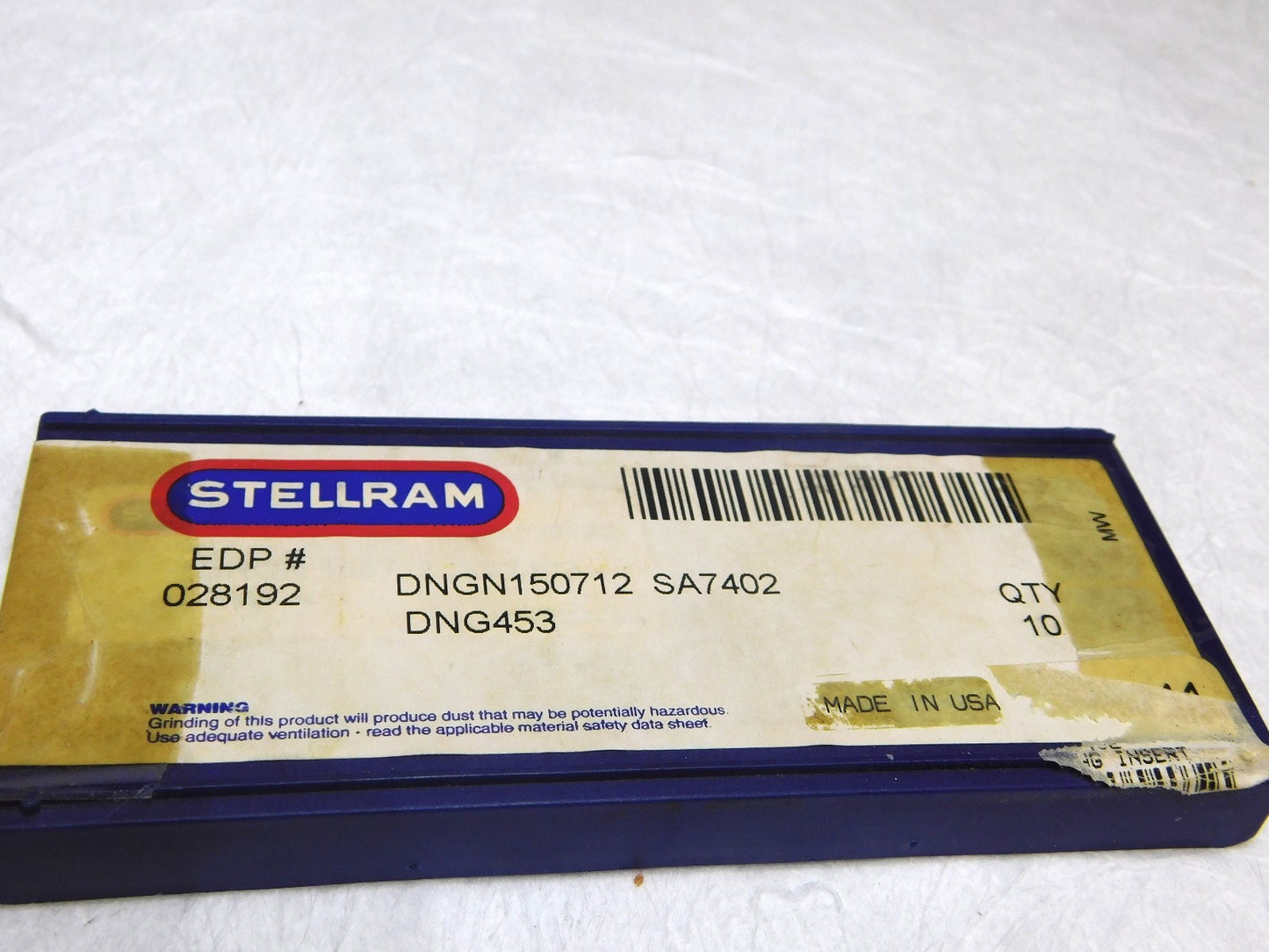 Stellram Indexible Ceramic Turning Insert DNGN150712 Grade-SA7402 Qty 10 028192
