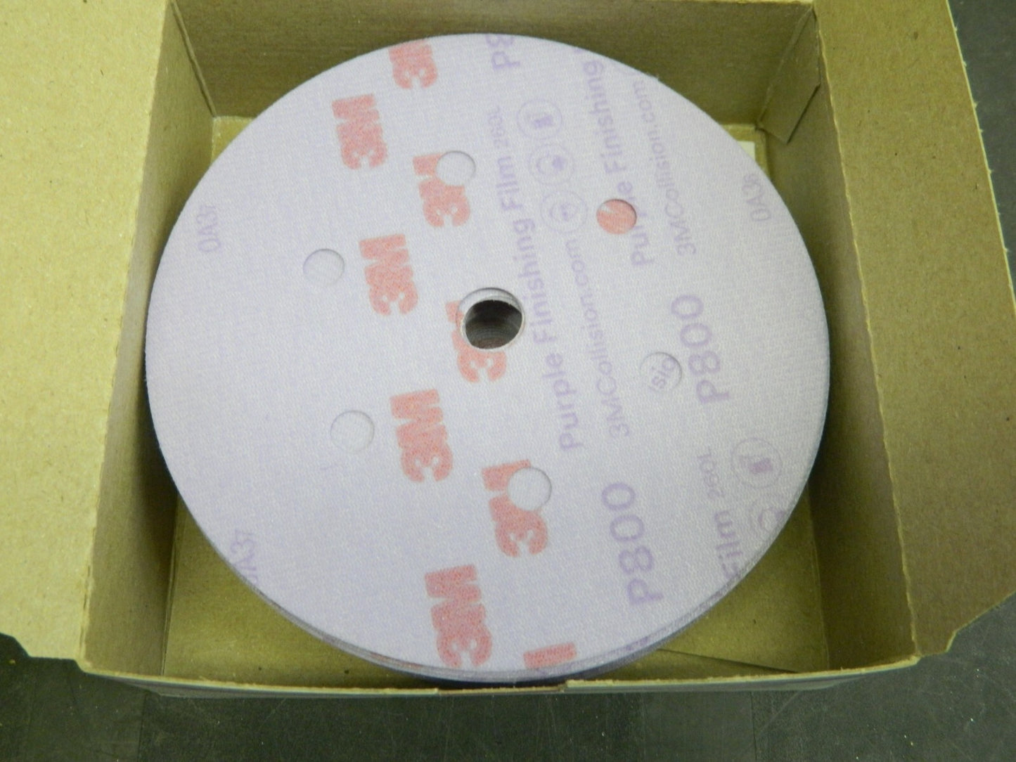 3M Hook & Loop Disc 800 Grit, Film Disc, Aluminum Oxide Qty 50 0005113130770