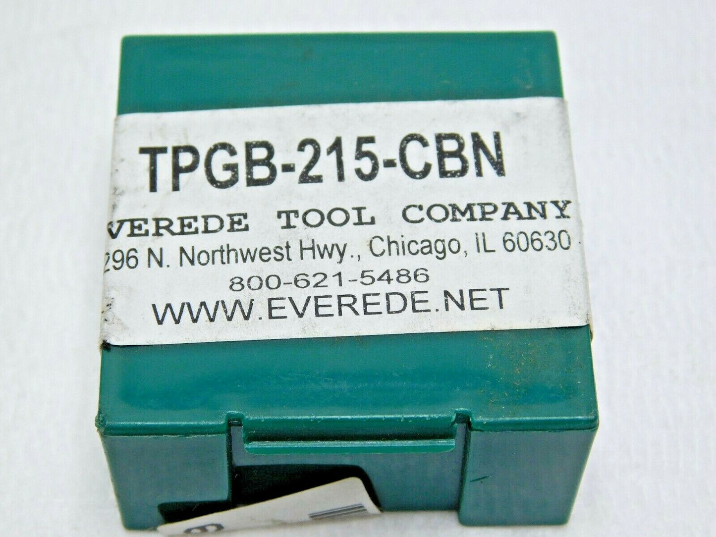 Everede Tool Company Turning Insert CBN Tipped 0.250" IC Qty 1 TPGB-215-CBN