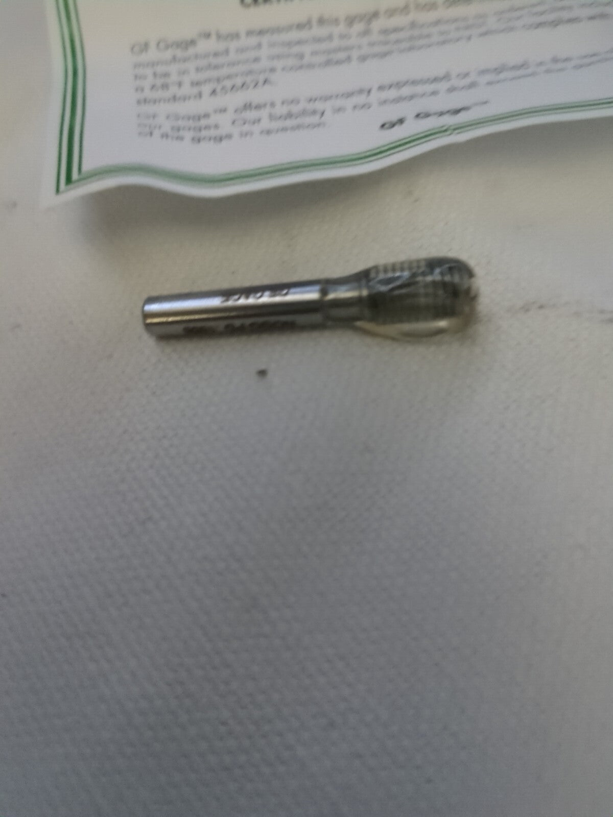 GF GAGE Truncated Taperlock Gage: #10-32 UNF, No Go S0190322ANK