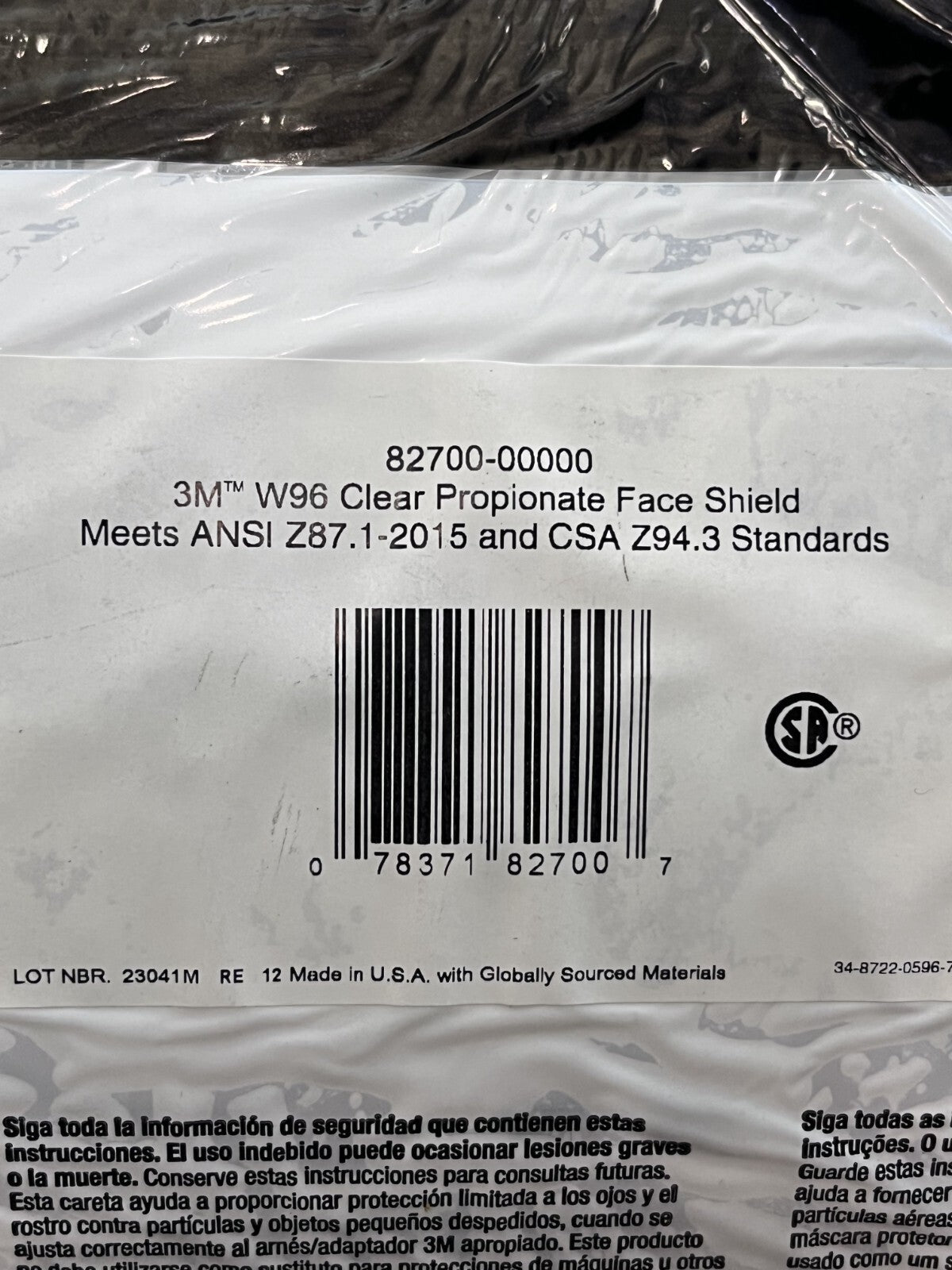 3M Replacement Window, Clear, 9" High, 0.8" Thick QTY 2