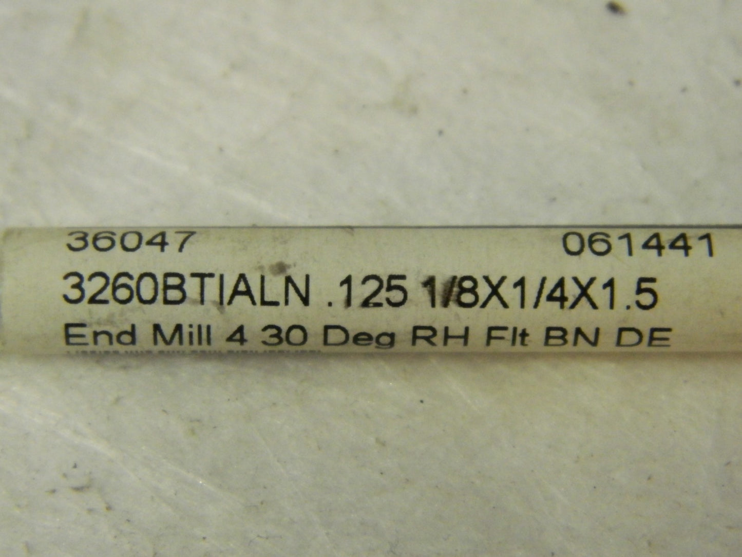 Fullerton Carbide Double End 4FL End Mills 3 Pack 1/8" Cut Dia 1/4" LOC 36047