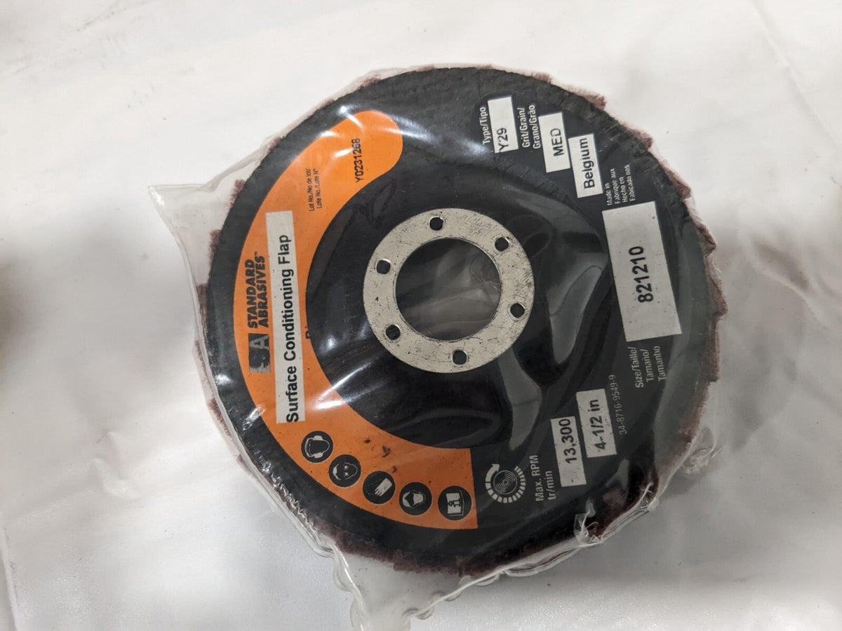 STANDARD ABRASIVES Flap Disc 48ct: 7/8" Hole, 100 Grit, Aluminum Oxide70001
