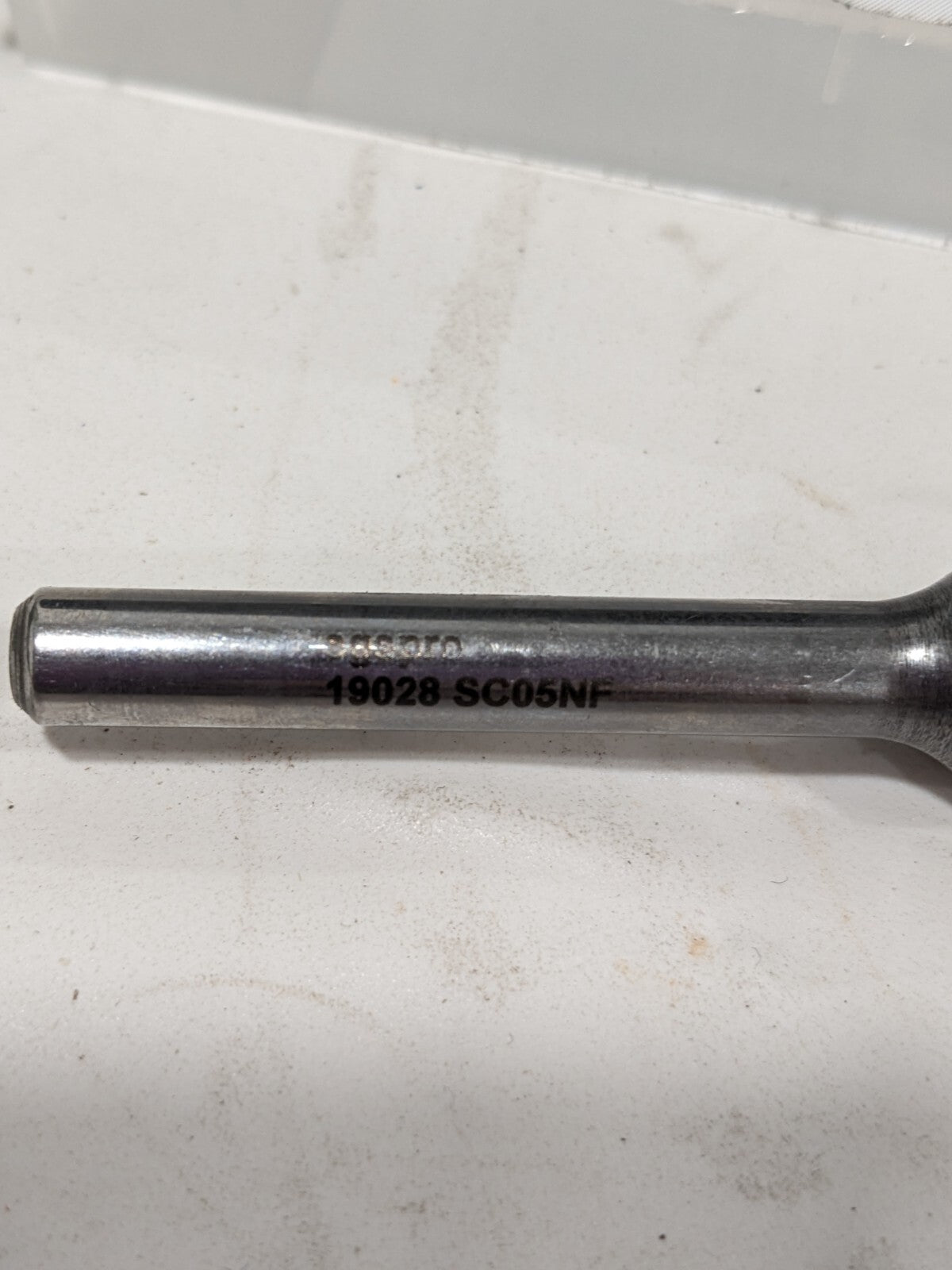 SGS PRO Abrasive Bur: SC-5NF, 1/2" Cut Dia, Ball Nose Cylinder 19028
