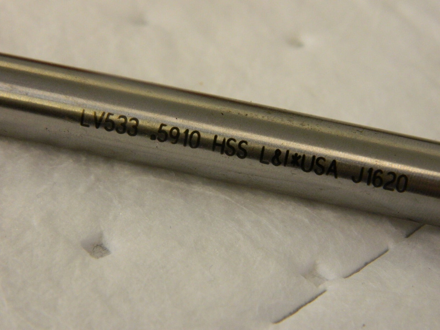 Chucking Reamer: 0.591 Dia, Straight Fl HSS 533.5910