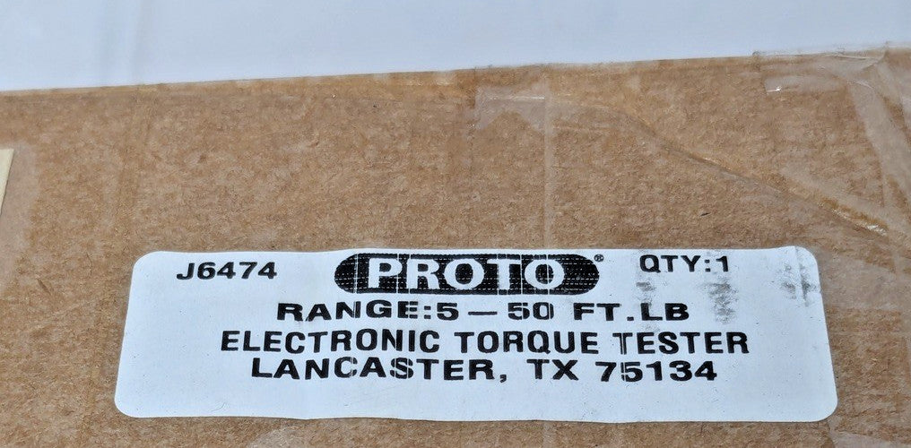 Proto Electronic Torque Tester 3/8" Drive 5-50 Ft-Lb J6474 PARTS/REPAIR