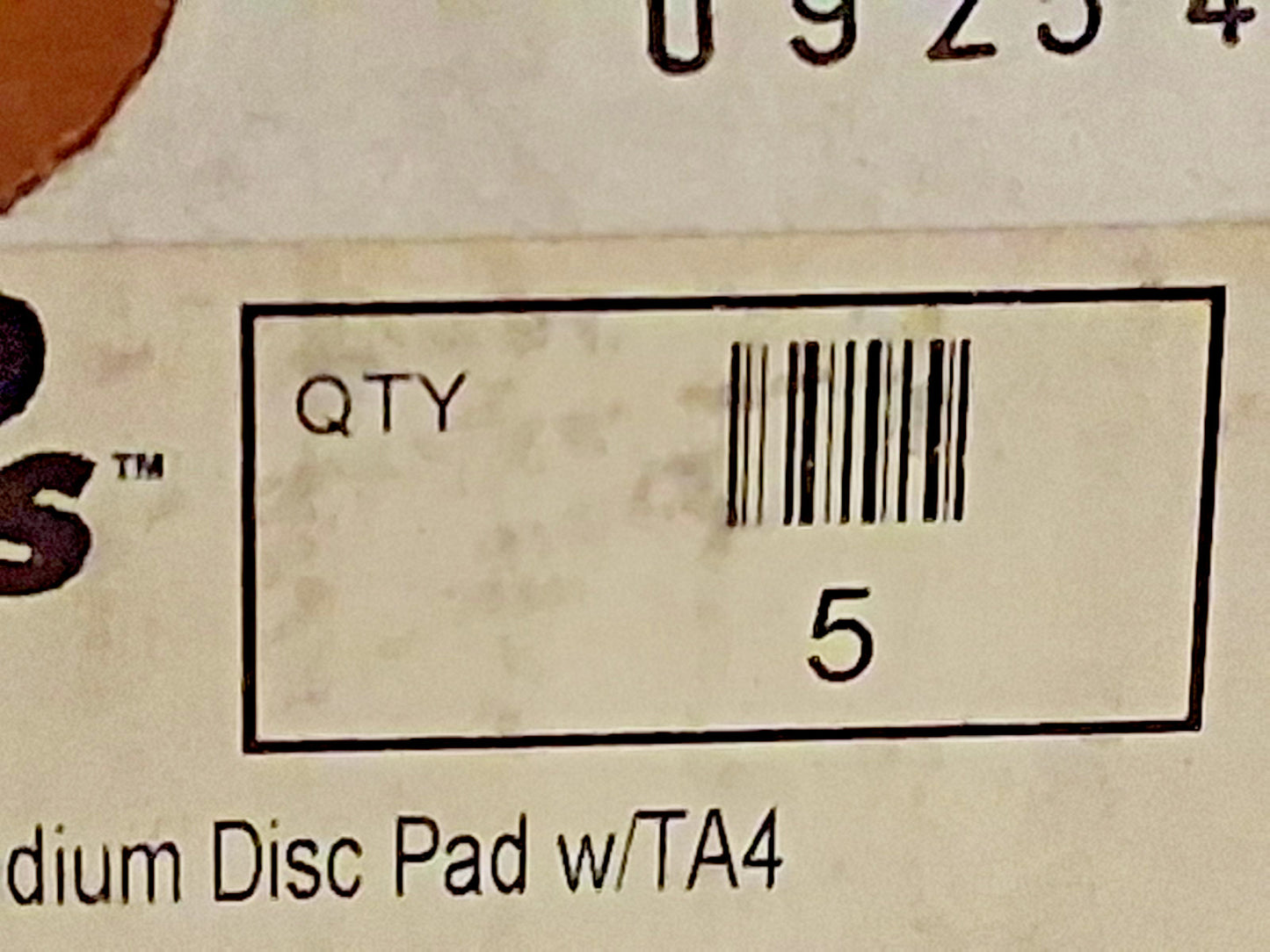 Standard Abrasives Disc Backing Pads QTY5 2" Dia Quick Change Type S 700012