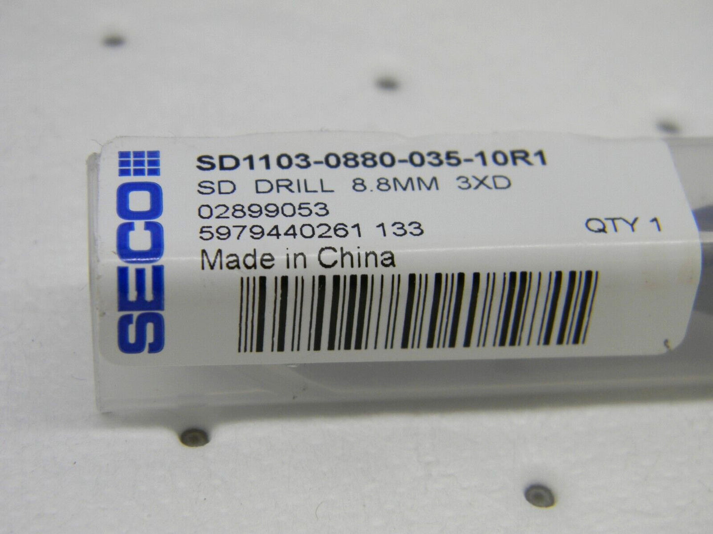 SECO Solid Carbide Screw Machine Length Drill Bit 0.3465" Dia, 140 ° 02899053