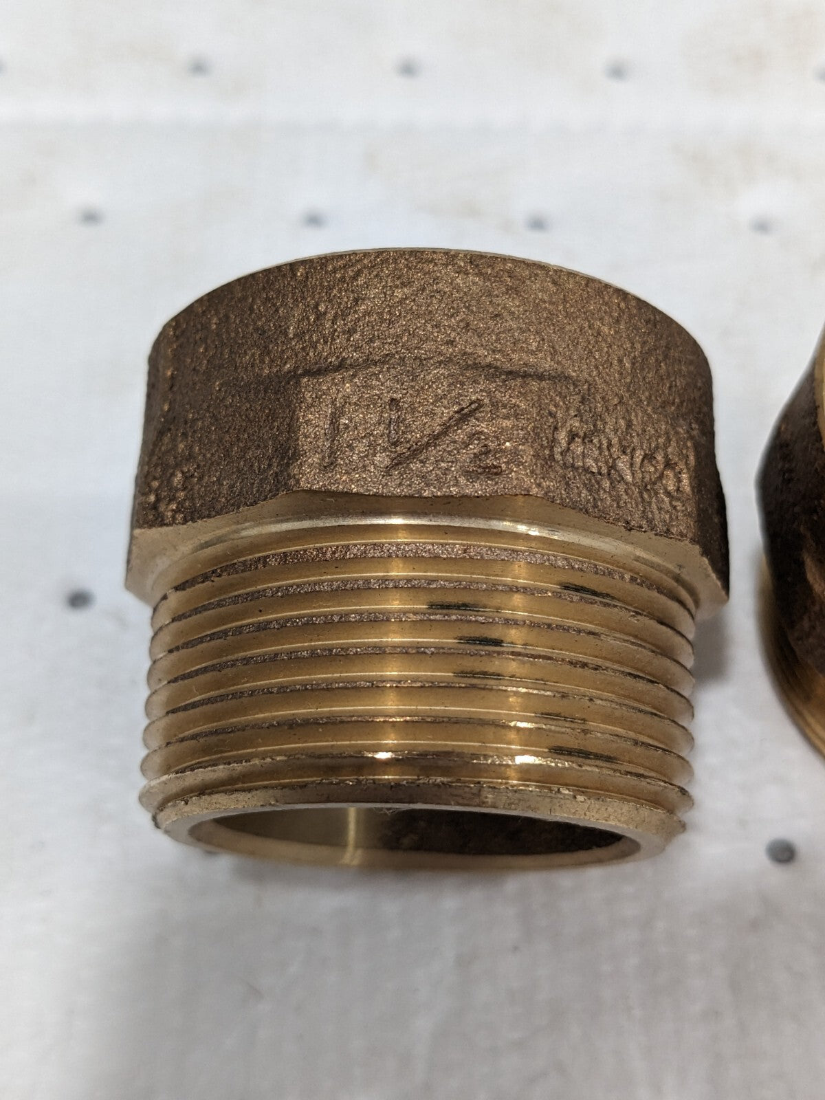 NIBCO Drain, Waste & Vent Hex Adapter: 1-1/2 x 1-1/4" Fitting Qty 2 E030600