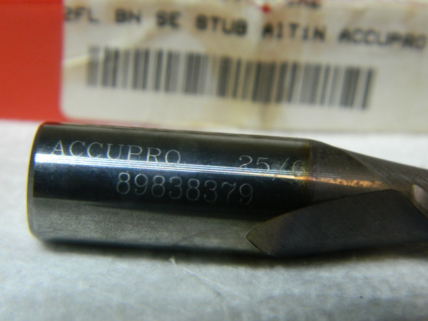 Accupro 25/64" x 7/16" x 5/8" x 2" AlTiN 2FL Carbide Ball End Mill 89838379