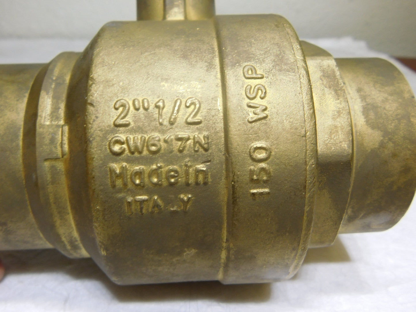 Midwest Control Brass Ball Valve 2-1/2 Pipe Full Port 600 WOG Rating BVS-250