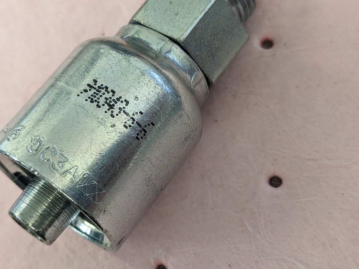 PARKER Hydraulic Hose Male Rigid Fitting 4pk 0.375" ID, 6 mm, 3/8" KP81288