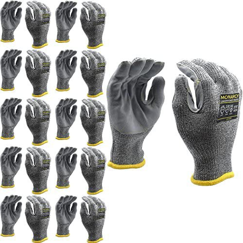 Cordova 12 pairs MONARCH-Leather level 5 gloves medium , A4 3757M