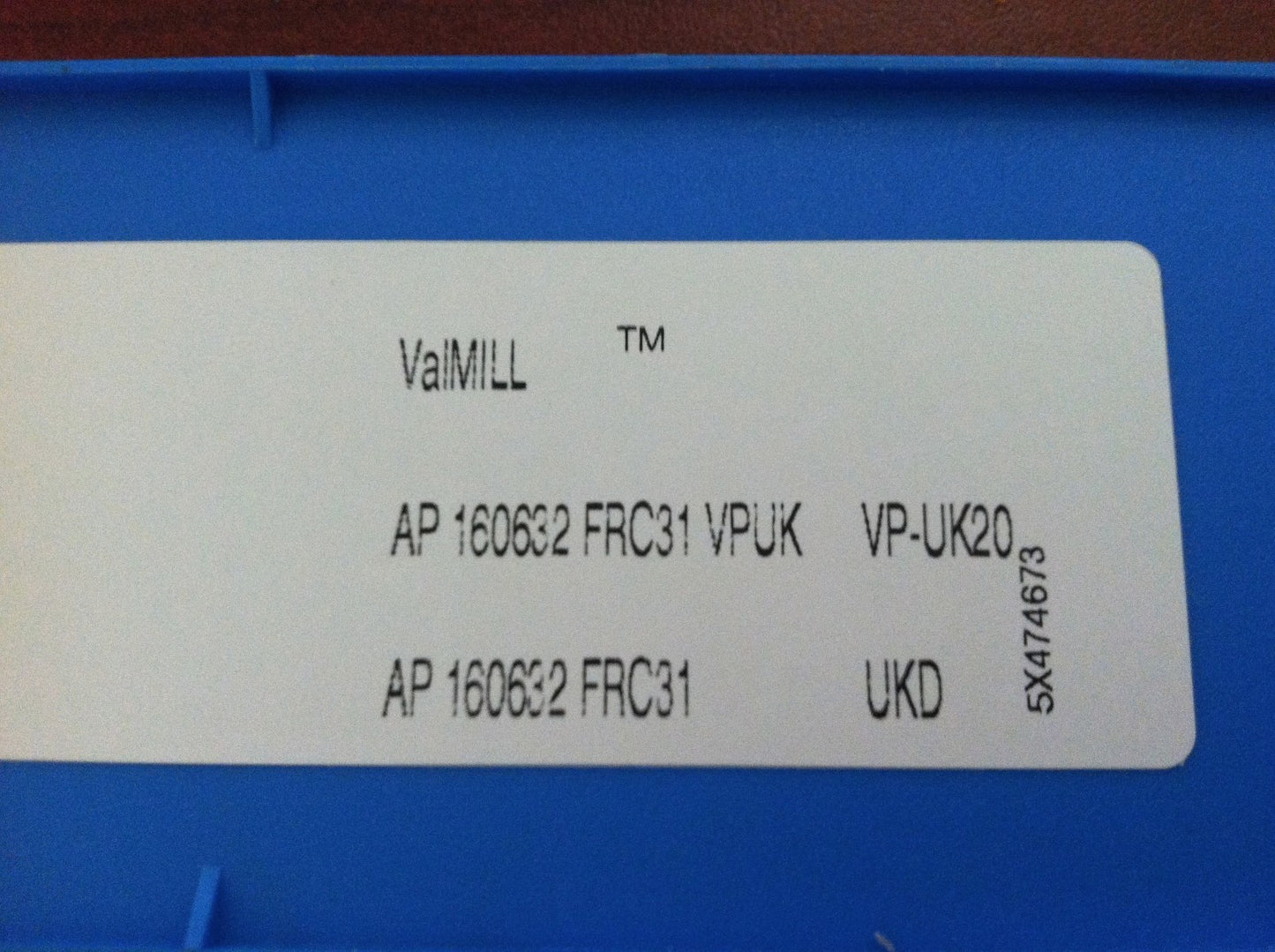 Valenite Indexable Carbide Milling Inserts AP160632FRC31 VPUK20 Qty. 10