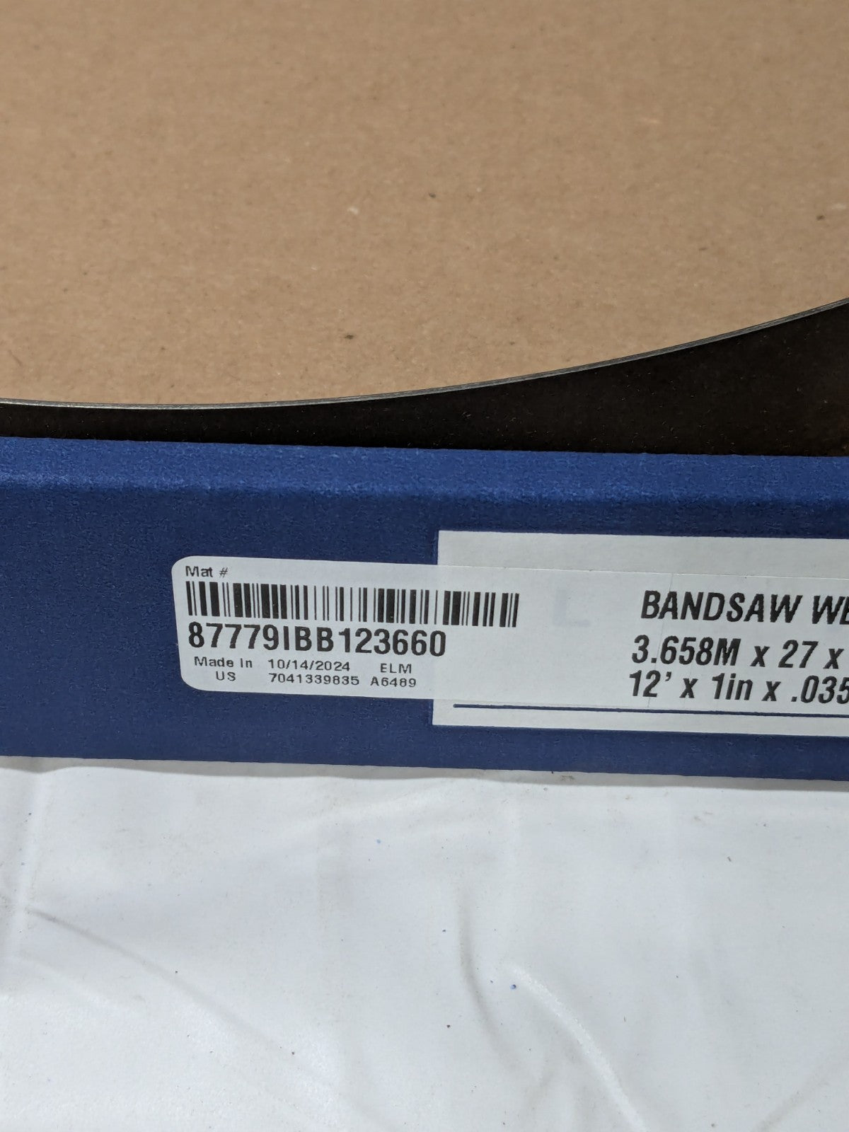 Irwin Blades Welded Bandsaw Blade: 12' L x 1" W x 10 to 14 TPI 87779IB