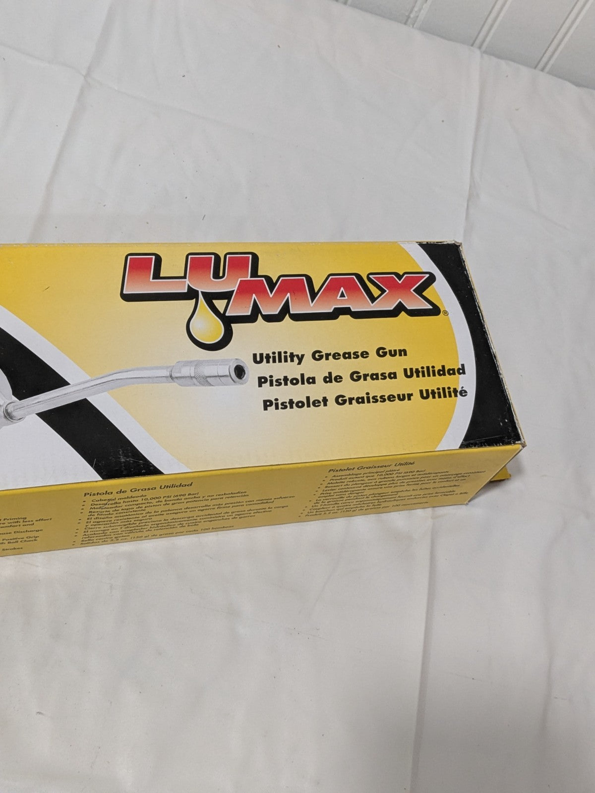 Lumax Manual Grease Gun: 10,000 psi, 14 oz Cartridge LX-1100