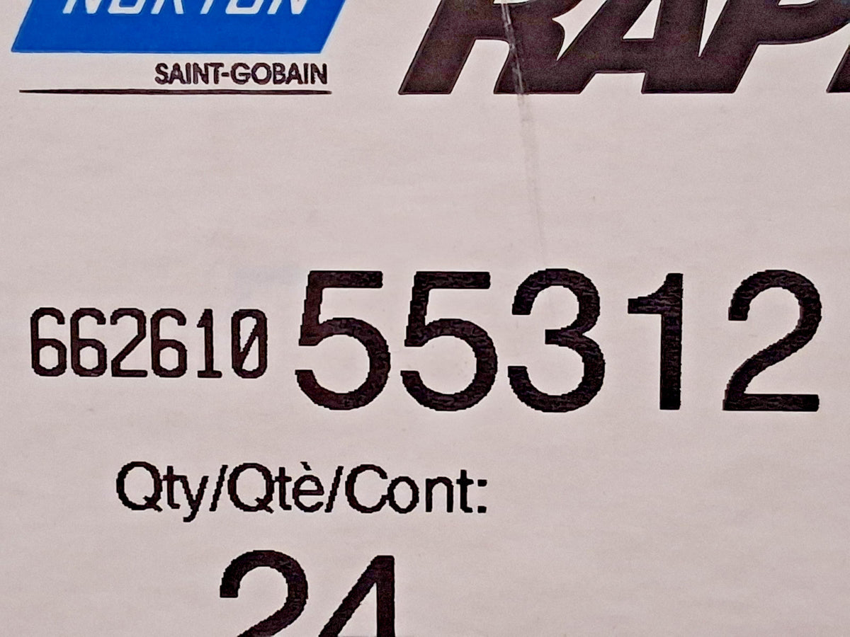 Norton Aluminum Oxide Abrasive Belts QTY24 1/2" Wide 24" OAL 80 Grit 6