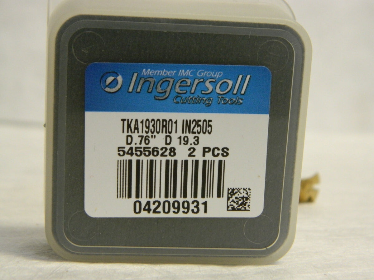 Ingersoll TKA1930R01 IN2505 Carbide Drill Insert Tip Qty 2 04209931