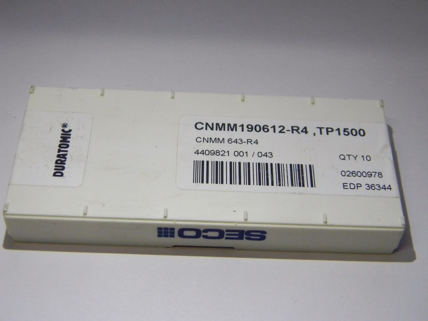 Seco Carbide Turning Inserts CNMM643 R4 Grade TP1500 Box of 10 36344
