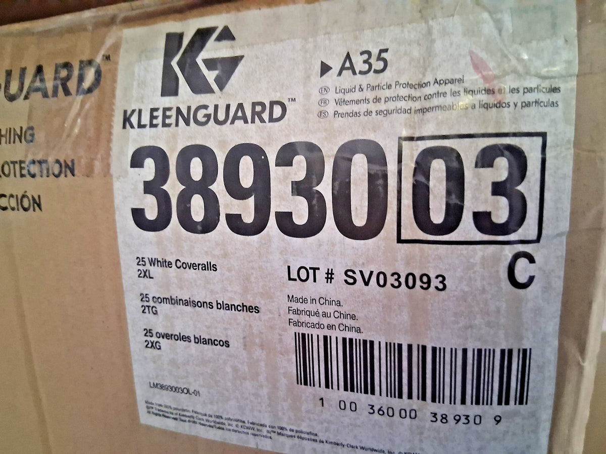 Kleenguard Disposable Coveralls QTY25 Particle Protection Size 2XL 38930