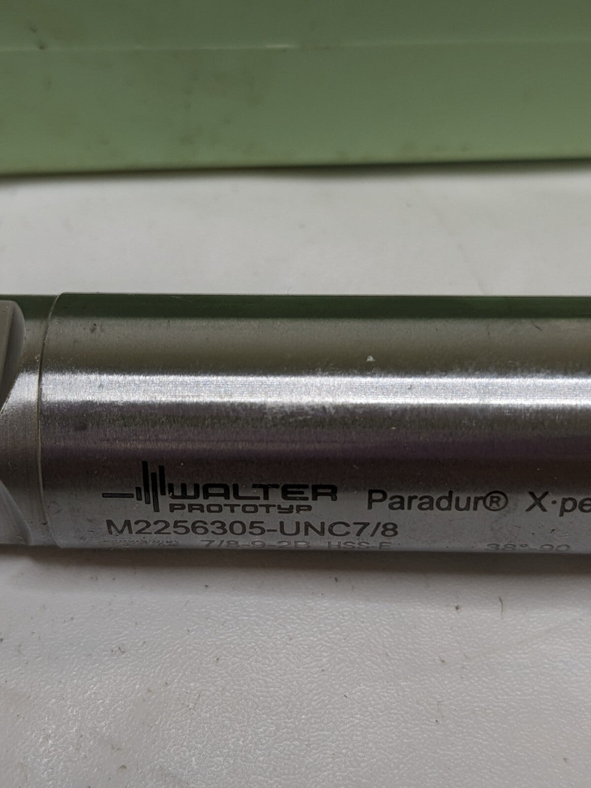 Walter Spiral Flute Tap: 7/8-9 UNC, 4 Flutes, Class 2B, Series M2256305 6149977