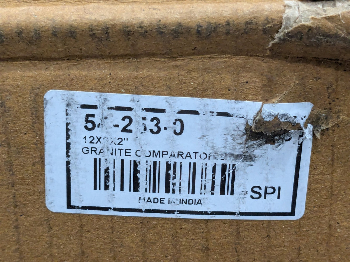 SPI Granite Base Comparator Gage Stand w/10" Post 12" x 8" x 2&qu