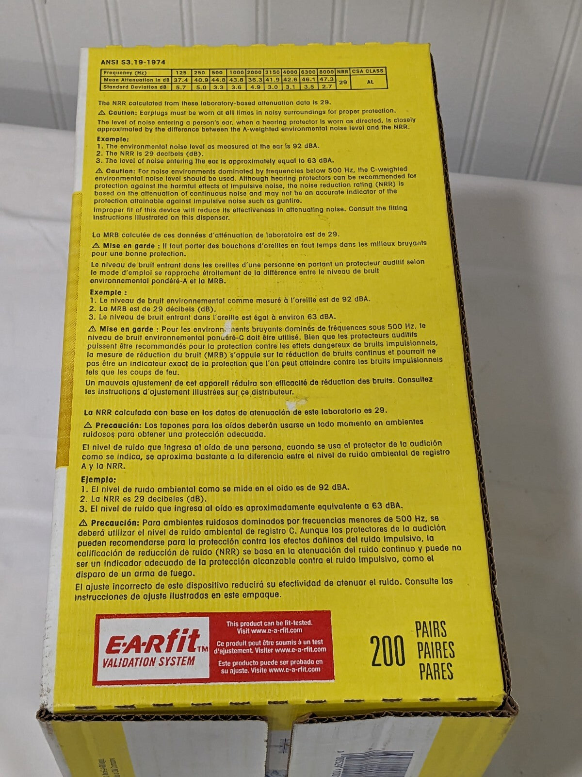 3M Earplugs: 29 dB, Foam, Cylinder, Roll Down, Uncorded Qty 200 311-1101
