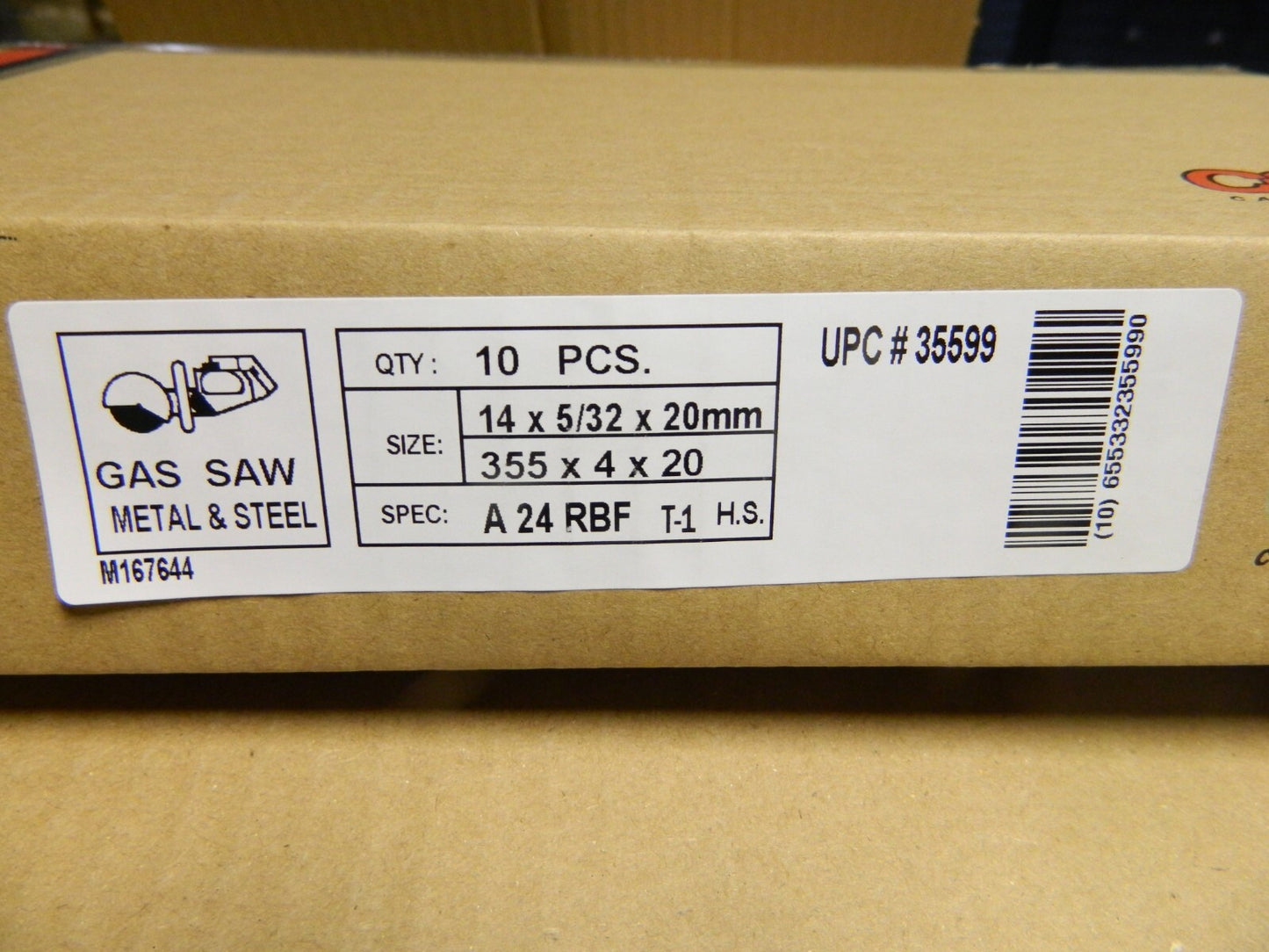 CGW Abrasives AO Cut-Off Wheel Type 1, 14 Dia, 5/32 Thick Qty 10 35599