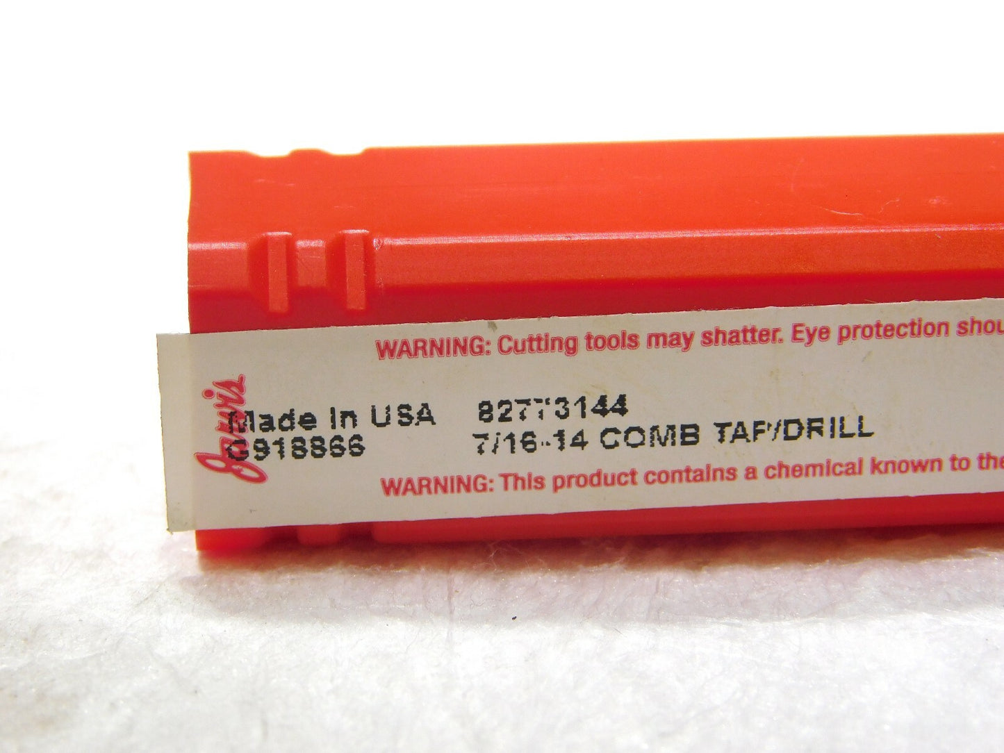 Jarvis Combination Tap/Drill 7/16-14 UNC 0.377 Drill Dia 3-7/8 OAL 0918866 USA