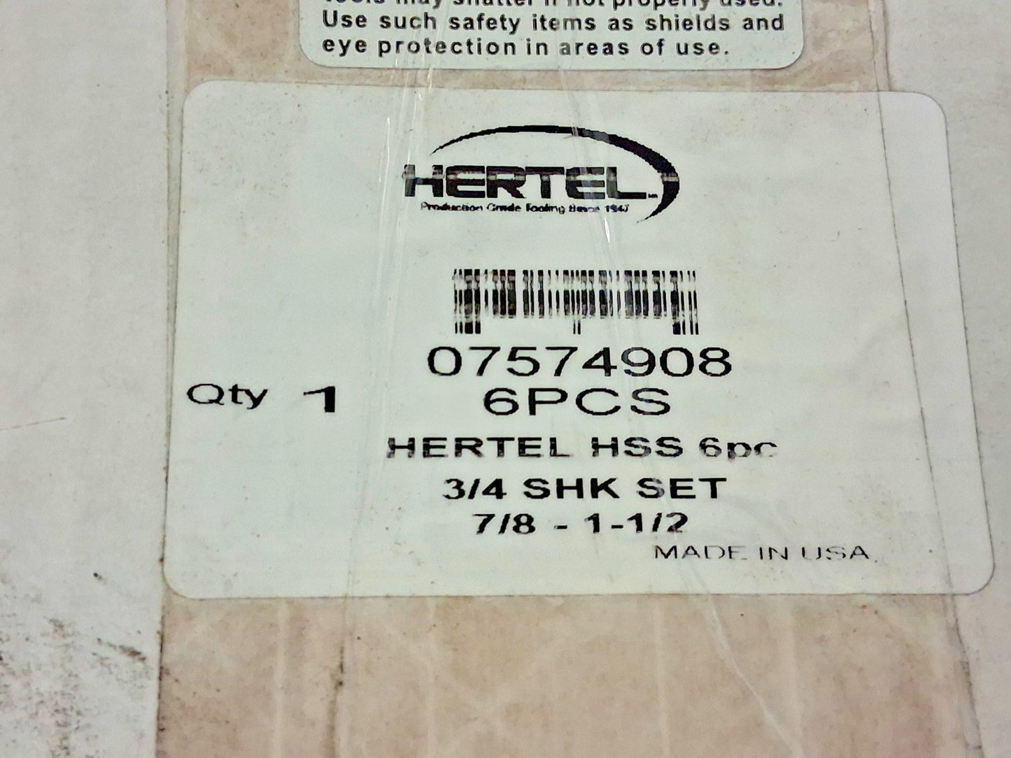Hertel Drill Bit Set Reduced Shank Drill Bits 118 Deg HSS 306A-1