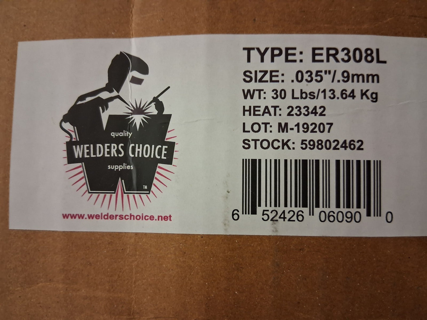 Welders Choice MIG Stainless Steel Welding Wire ER308L 59802462 DAMAGED SPOOL