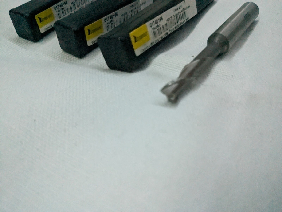Square End Mill 4pk: 1/4" Dia, 5/8" LOC, 2 Fl HSS 720-1175