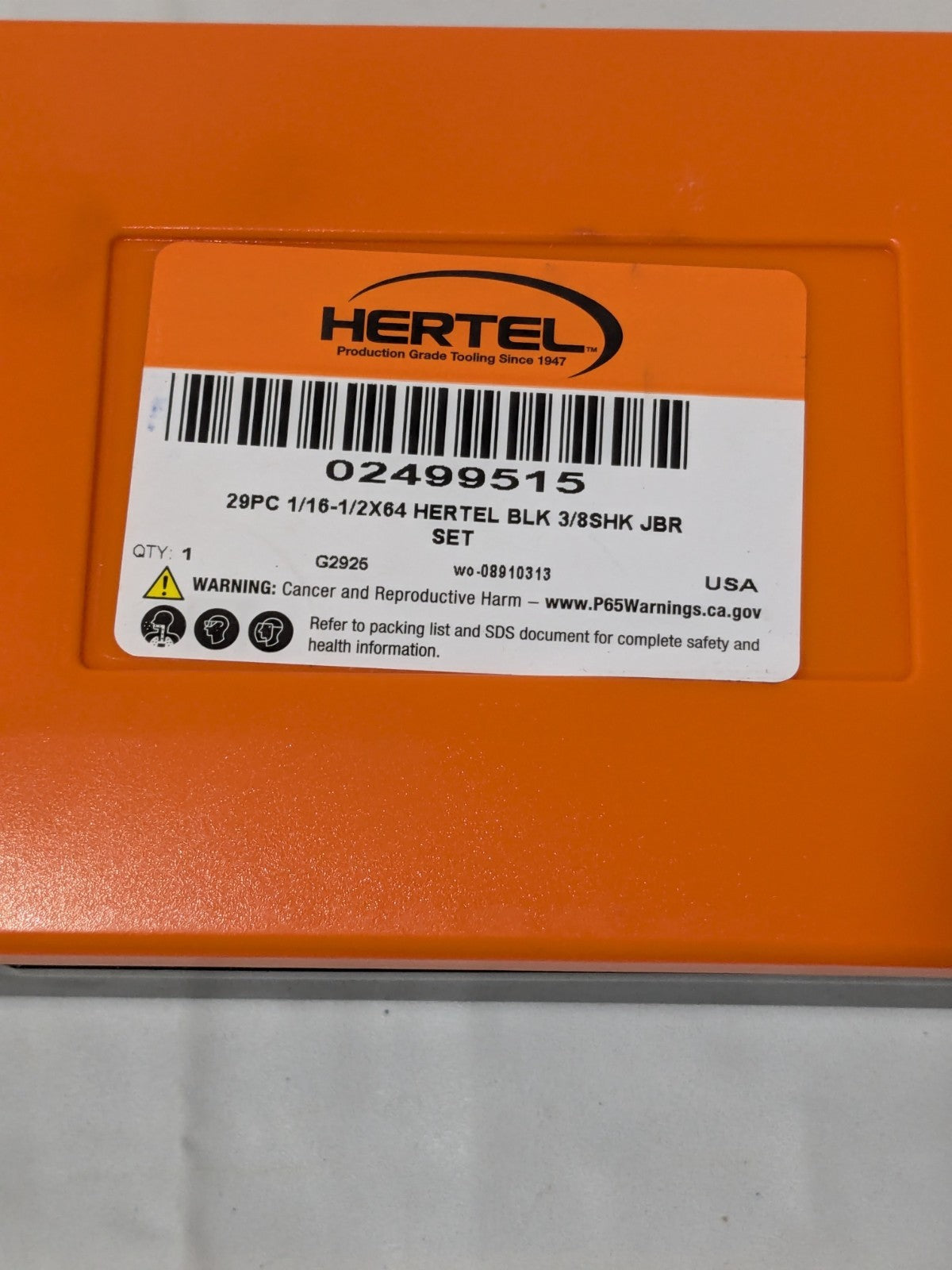 Hertel Drill Bit Set: Reduced Shank Drill Bits, 21 Pc, 118 ° INCOMPLETE 02499515