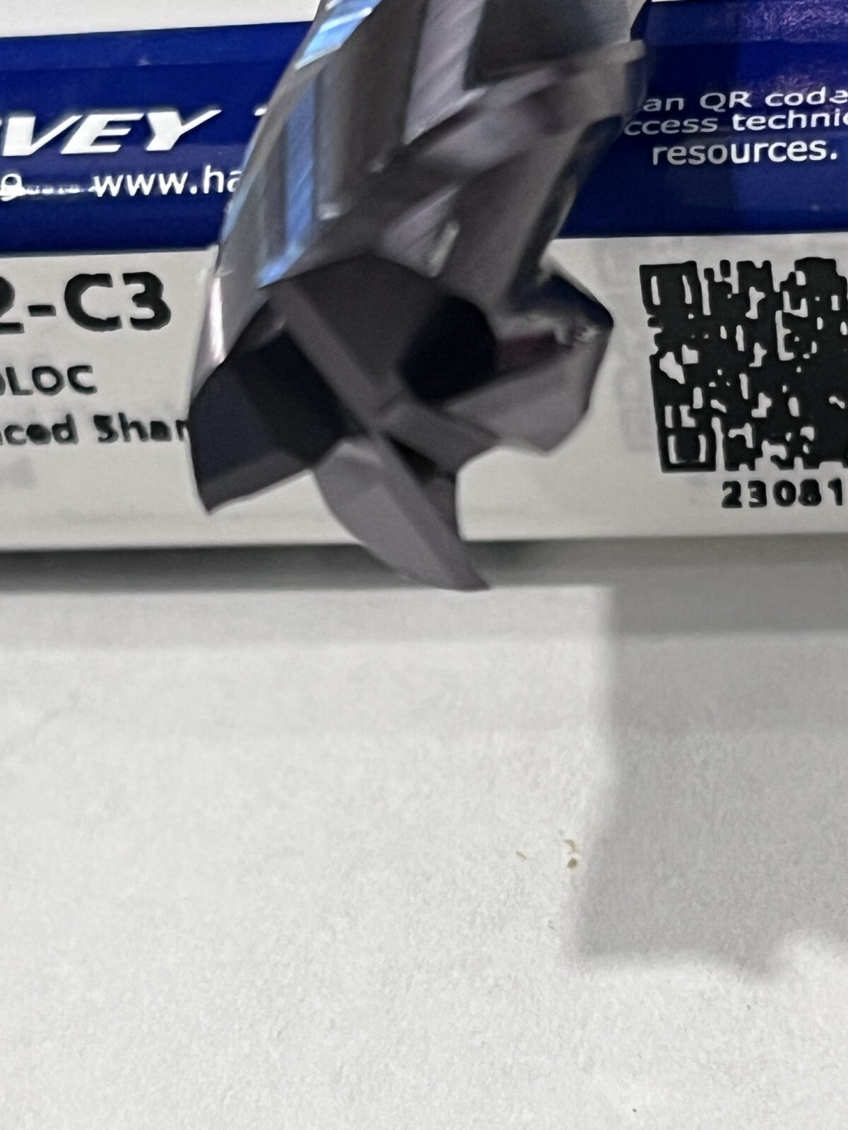 Harvey Tool Square End Mill: 1/2" Dia, 3/4" LOC, 4 Flute, Solid Carbide