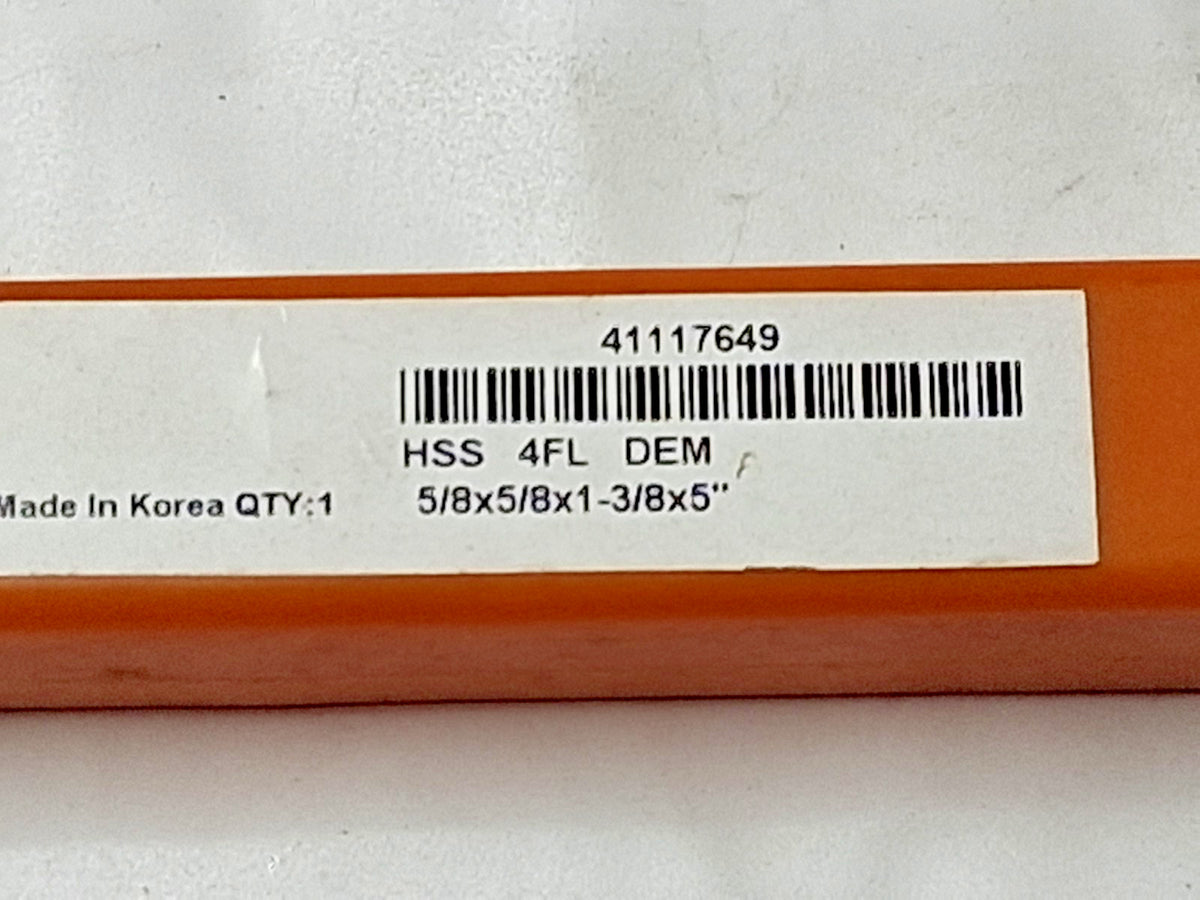 Hertel Square End Mills HSS 5/8" Dia 1-3/8" LOC 4FL 41117649