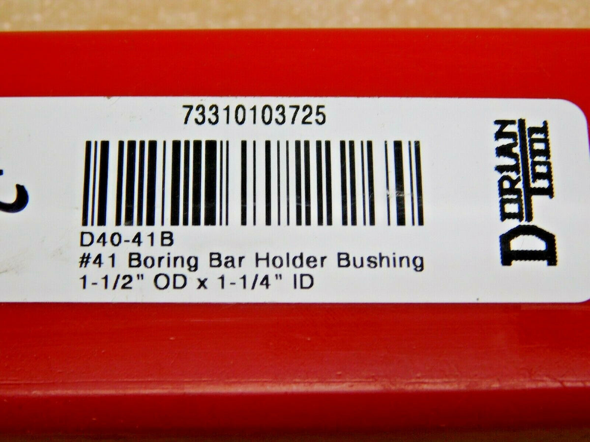 Dorian Tool Boring Bar Holder Bushing No 41 1-1/4" ID x 1-1/2" OD 73310103725