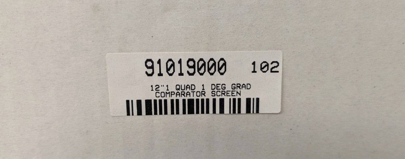 CMI 12" Comparator Screen 1 Degree Graduation CMI0098