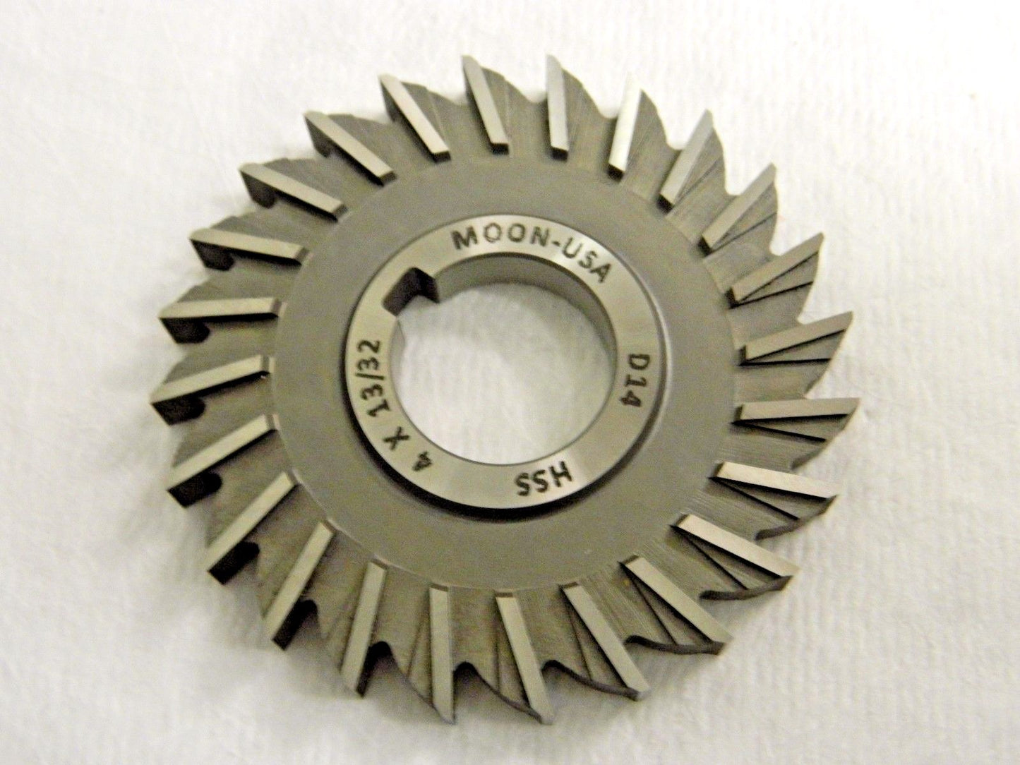 Moon Cutter HSS Side Milling Cutter 4" x 13/32" x 1-1/4" 24 Teeth