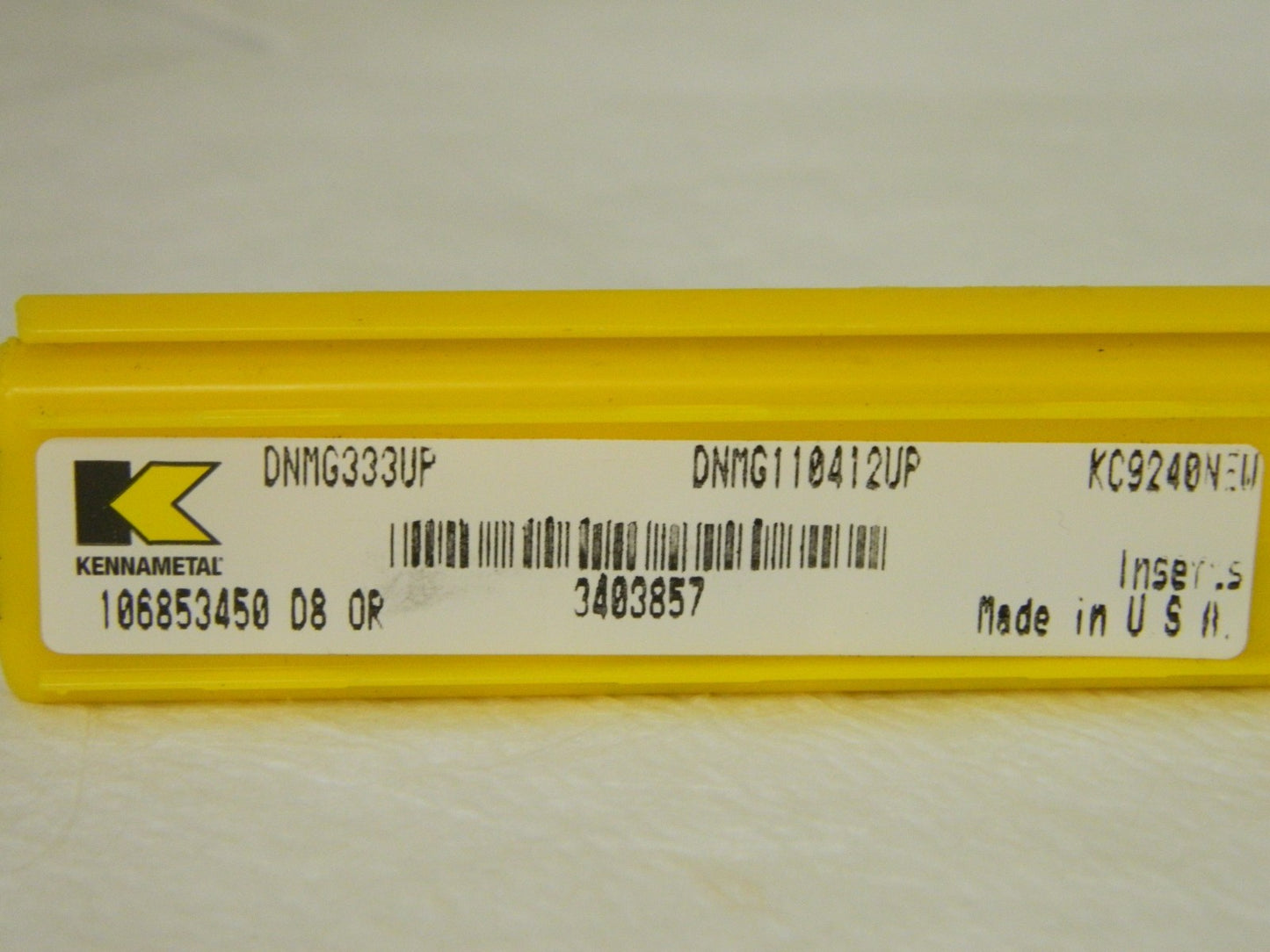Kennametal Carbide Turning Insert DNMG333-UP Grade KC9240 QTY 5 3403857