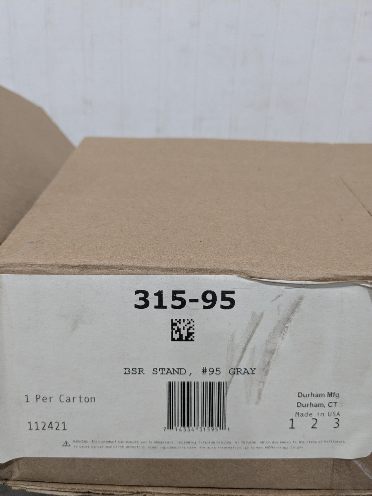 Durham 15.13 x 15.5 x 12.13 in. Steel Base for Small Slide Racks, Gray 315-95