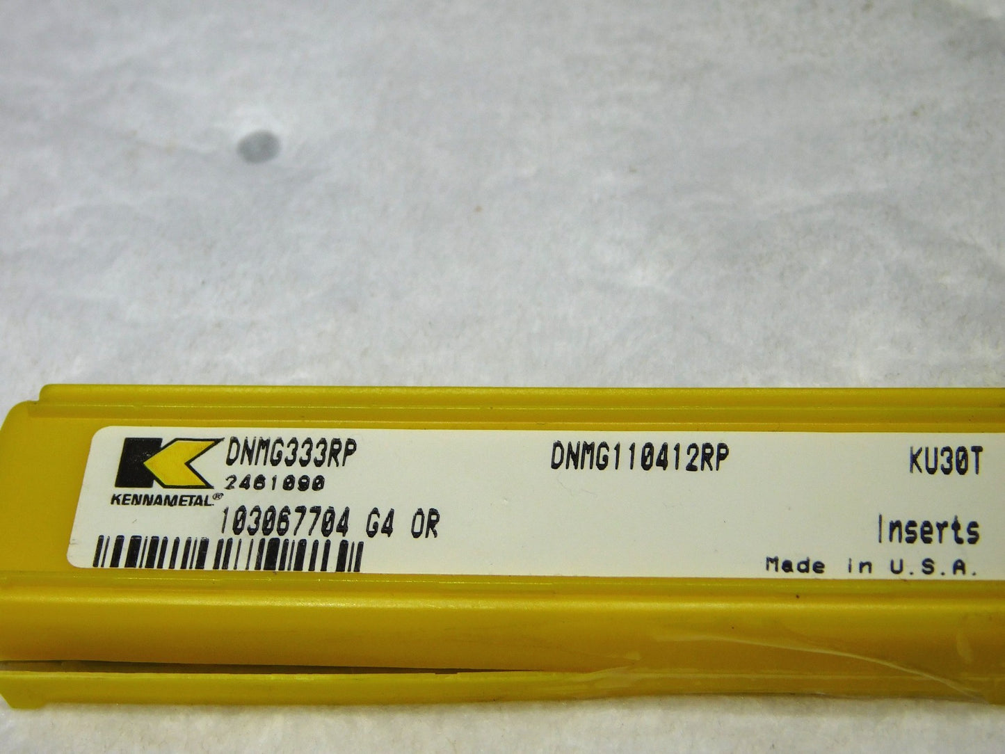 Kennametal Carbide Turning Inserts DNMG333RP Grade-KU30T QTY 5 2461090