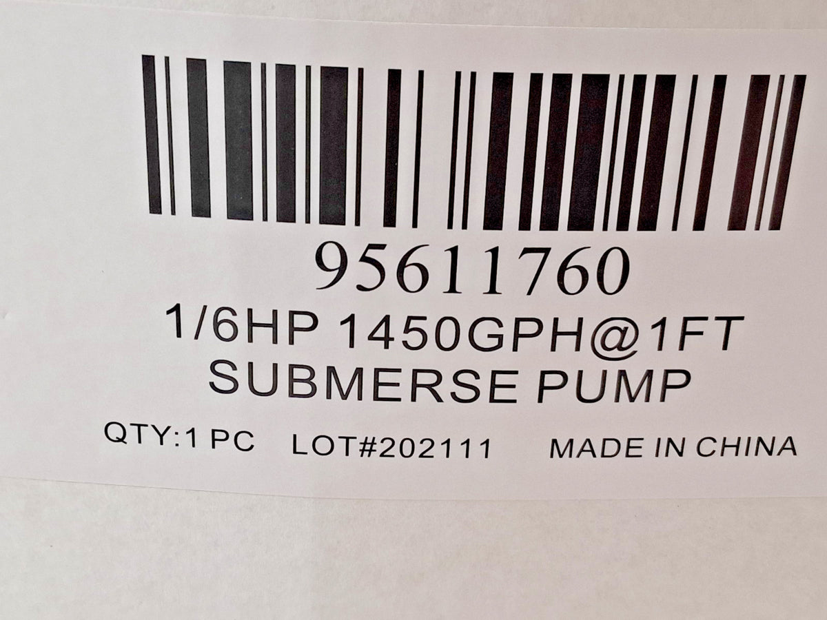 Professional Hand Operated Submersible Pump 2.5 Amp Rating 120V 95611760