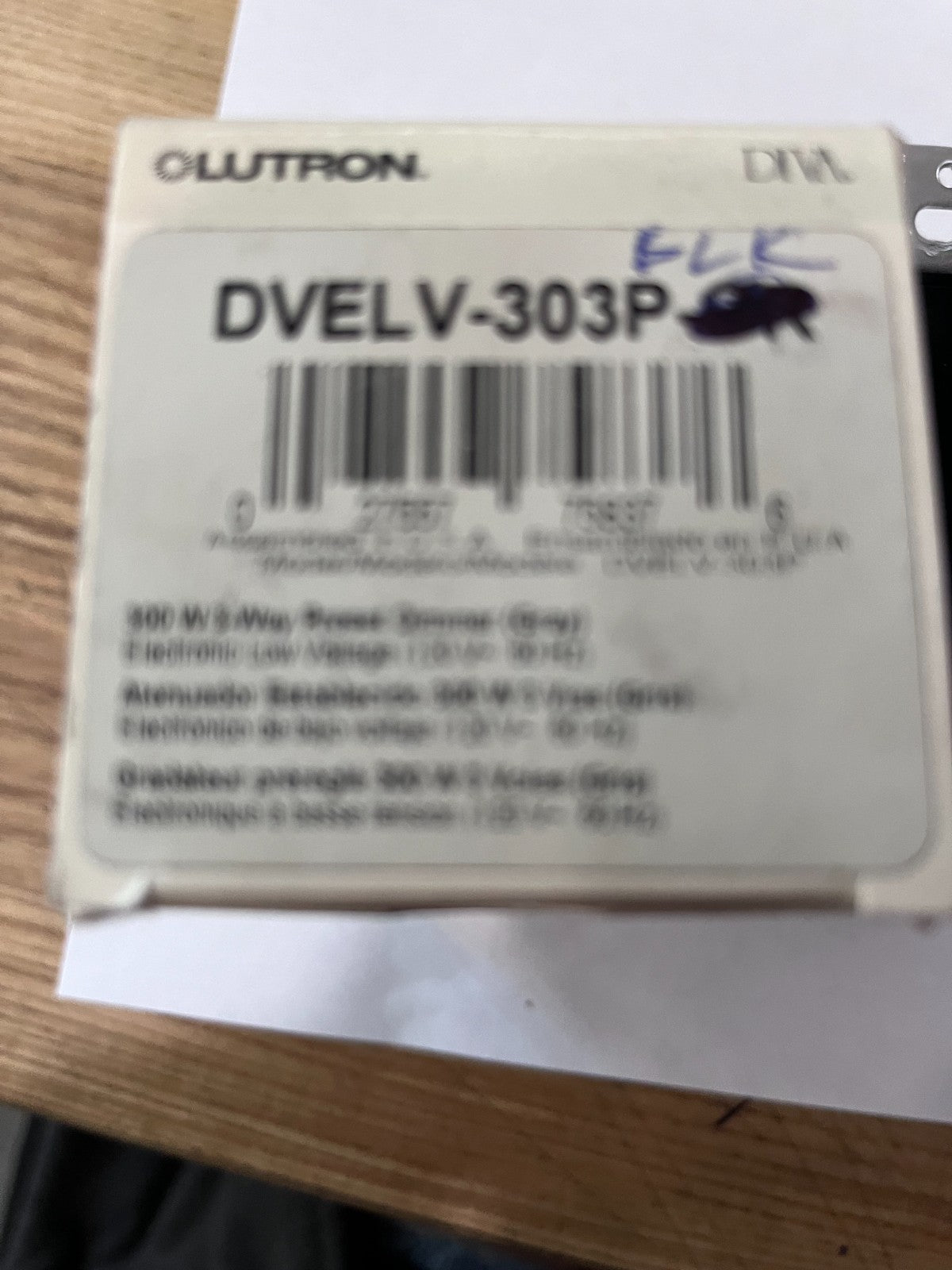 Lutron DVELV-303P-BL Diva Electronic Low-voltage 3-Way Dimmer