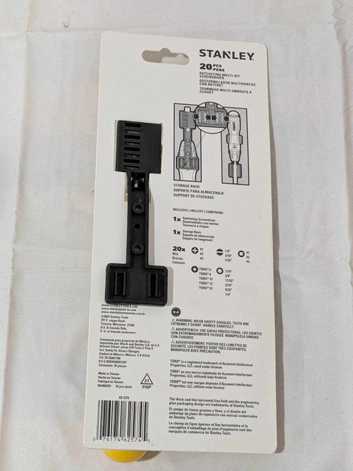 Stanley Screwdriver Set: 20 Pc Nut Driver Phillips Slotted Square & Torx 62-