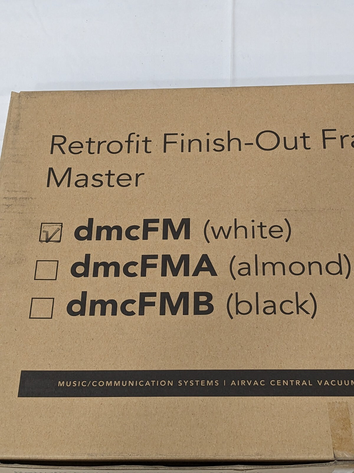 M&S Systems Retrofit Mounting Frame (White) DMCFM