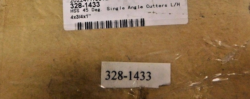 4 x 3/4" 45° High Speed Steel Single-Angle Cutter 328-1433
