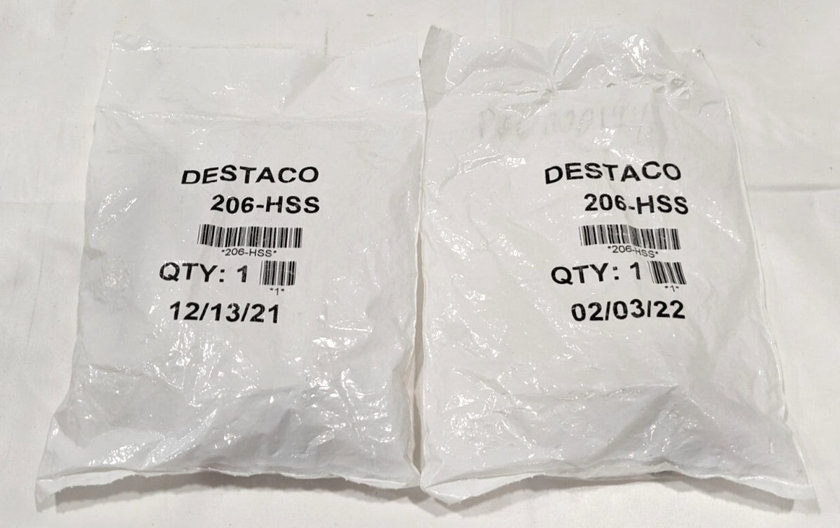 DESTACO Hold-Down Toggle Clamp Horizontal 100.00 lb Capacity 206-HSS *QTY 2*